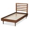 Baxton Studio Ryo Mid-Century Modern Transitional Walnut Brown Finished Wood Twin Size Platform Bed 187-11104-11158-Zoro - alternate 2